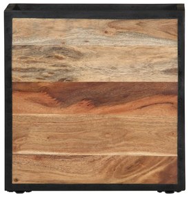 Mesa de cabeceira de parede 35x35x20 cm madeira acácia maciça
