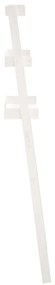 Toalheiro 63,5x32x179 cm madeira de pinho maciça branco