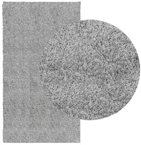 Tapete shaggy de pelo alto PAMPLONA 60x110 cm cinzento