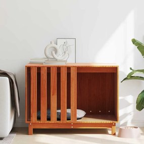 vidaXL Casinha para Cachorro Marrom Cera 90 x 60 x 67 cm