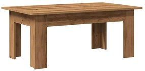 Mesa centro 100x60x42 cm derivados madeira carvalho artisiano