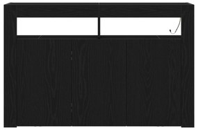 Sideboard Carvalho preto Madeira engenheirada 116 x 30 x 75 cm