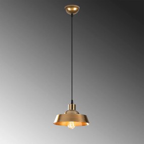 Candeeiro Suspenso Berceste – Dourado – 22 x 22 cm