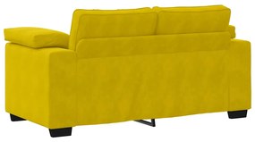 Sofá-luvas 120 cm veludo amarelo