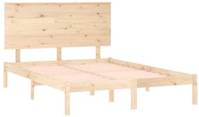 Cama sem colchão 140x190 cm madeira de pinho maciça