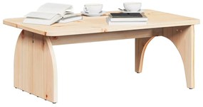 Mesa de centro Natural 80 x 50 x 31 cm Madeira de pinho maciça