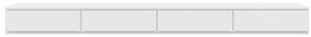 gavetas de cama vidaXL Brancas 180x36,5x16,5 cm em madeira de engenhar