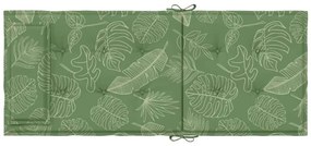 Almofadões p/ cadeira encosto alto 4 pcs tecido oxford folhas