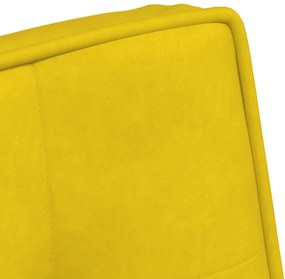 Cadeira de relaxamento 64x74x84 cm veludo amarelo