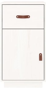 Armário de secretária 40x50x75 cm pinho maciço branco