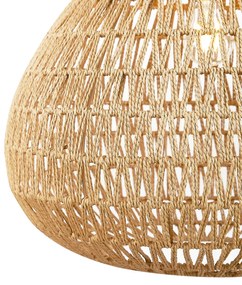 Candeeiro suspenso escandinavo castanho 45cm - Lina Natural Escandinavo