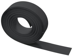 Bordas de jardim 3 pcs 10 m 15 cm polietileno preto