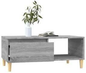 Mesa de centro 90x50x36,5 cm derivados madeira cinzento sonoma