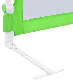 Barra de segurança p/ cama infantil 120x42cm poliéster verde