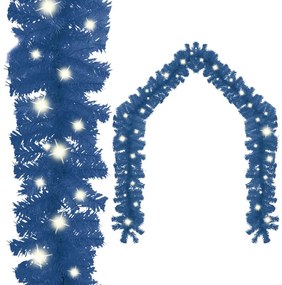 Grinalda de Natal com luzes LED 10 m azul