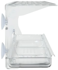 Alimentadores de pássaros para janela 2 pcs 30x12x15cm acrílico