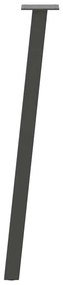 Pés de mesa de console 4 peças antracite 72 cm aço