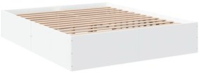 Estrutura de cama 150x200 cm derivados de madeira branco