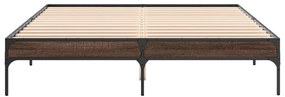 Estrutura de cama 140x200cm derivados madeira/metal