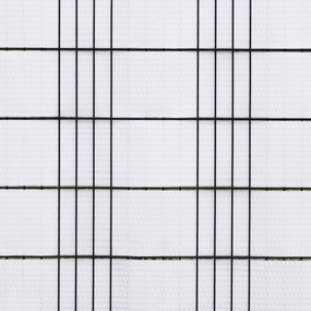 Telas de varanda 5 pcs 255x19 cm vime PE branco