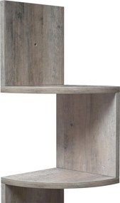 Prateleira de canto 20 x 20 x 127,5 cm Greige