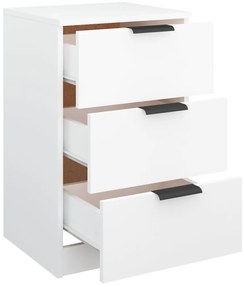 Mesa de cabeceira 40x36x65 cm branco