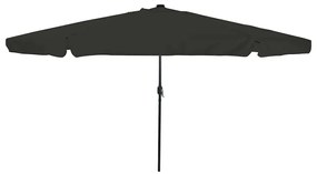 vidaXL Guarda-sol de Jardim Preto 395 x 395 x 245 cm Poliéster