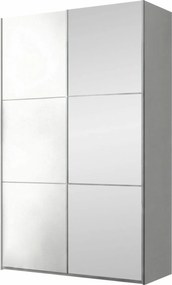 Roupeiro Honolulu 229, Branco, 215x122x65cm, 127 kg, Portas para roupeiro: Deslizante, Número de prateleiras: 4, Número de prateleiras: 4