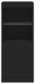Aparador com luzes LED 41x37x100 cm preto