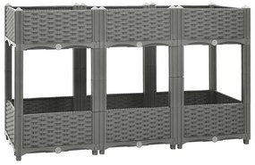 Canteiro elevado 120x40x71 cm polipropileno