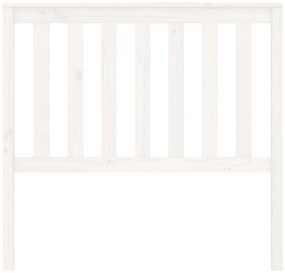 Cabeceira de cama 106x6x101 cm pinho maciço branco