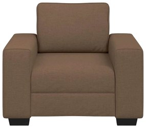Poltrona 60 cm tecido castanho