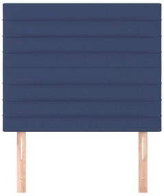 Cabeceira de cama 2 pcs tecido 100x5x78/88 cm azul