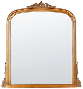 Espelho de parede em metal dourado 75 x 78 cm SUSSEY Beliani