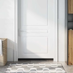 vidaXL Selos de Escovas para Porta com Parafuso 2 pcs Prateado 100 cm