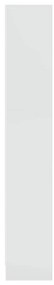 Estante 40x24x143 cm derivados de madeira branco brilhante