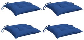 Almofadões para móveis de paletes 4 pcs tecido oxford azul
