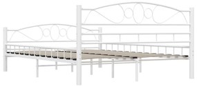 Estrutura de cama metal 140x200 cm branco