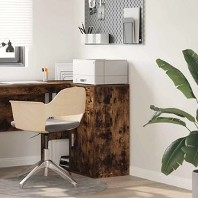 vidaXL Buffet com gaveta Carvalho Defumado 38 x 34 x 75 cm