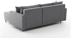 Sofá de Canto Eva – Cinzento – 210x82x195 cm