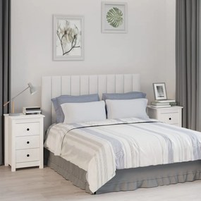 vidaXL Mesas de cabeceira 2 pcs 40x35x61,5 cm pinho maciço branco