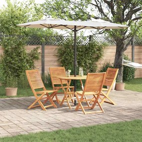 vidaXL Conjunto de Jantar de Jardim com 5 Peças - Madeira de Acácia