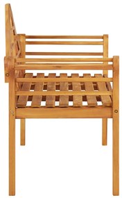 Banco de jardim 125 cm madeira de acácia maciça