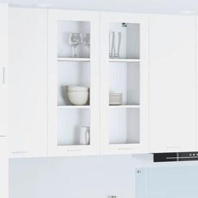 vidaXL Armário suspenso com armazenamento Riga Branco 80 x 31 x 100 cm