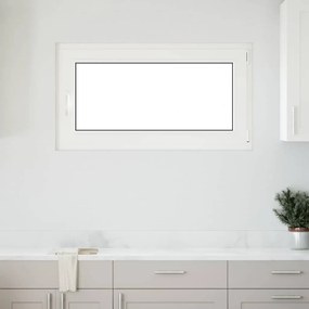 vidaXL Janela de porão "RISOR" 110x70 cm oscilobatente DIN direita branca