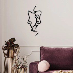 Acessório Decorativo de Parede em Metal Model-029 – Preto – 40 x 73 cm