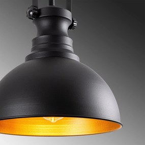 Candeeiro de Teto Saglam – Preto – Diâmetro 31 cm x Altura 85 cm