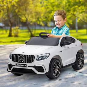 Mercedes AMG Carro elétrico para crianças de a partir de 3 anos com controle remoto com música e luzes Carga 30kg 115x70x55cm