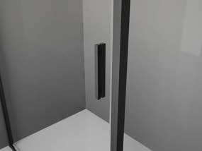 Mexen Exo-BR cabine de duche com porta de abrir 90 x 90 cm, transparente, preta - 8181-090-090-70-00