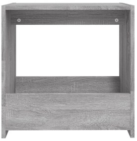 Mesa de apoio 50x26x50 cm derivados de madeira cinzento sonoma
